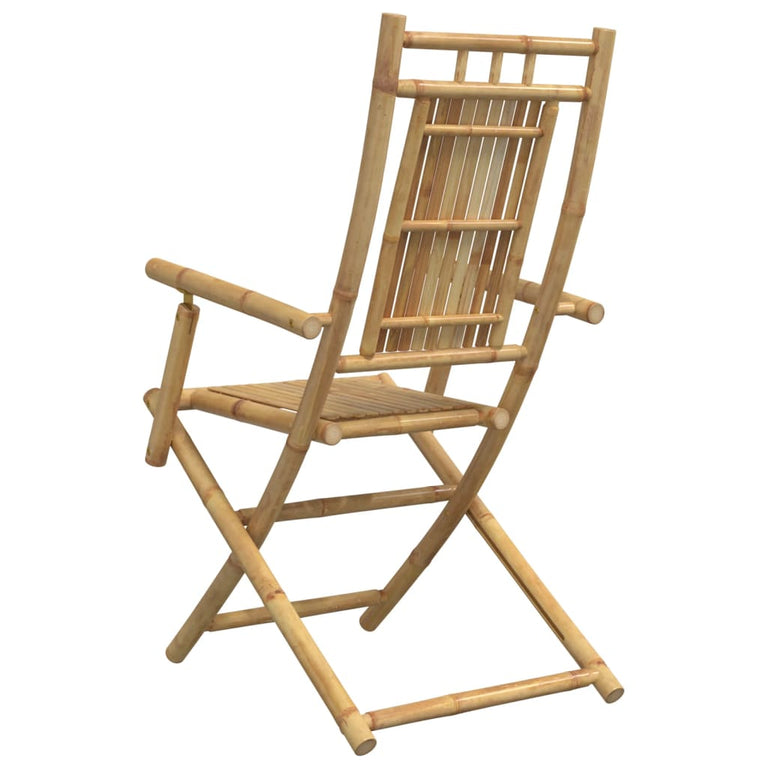 Tuinstoelen 4 st inklapbaar 53x66x99 bamboe