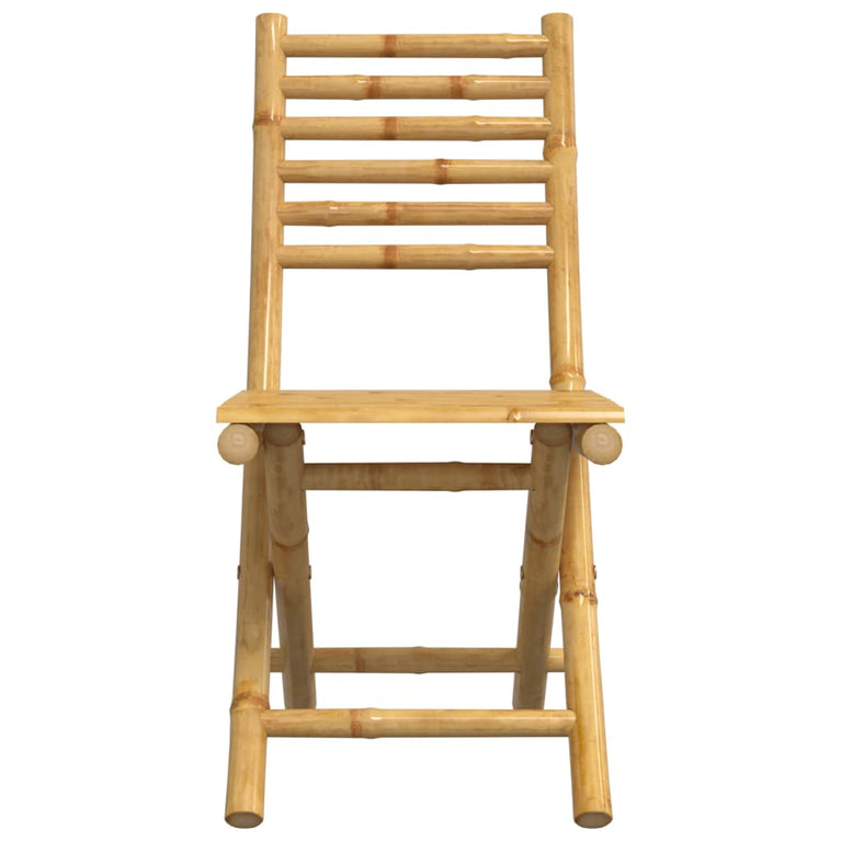 Tuinstoelen 4 st inklapbaar 43x54x88 bamboe