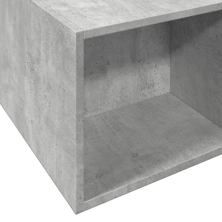 Bedframe bewerkt hout betongrijs 200x200 cm