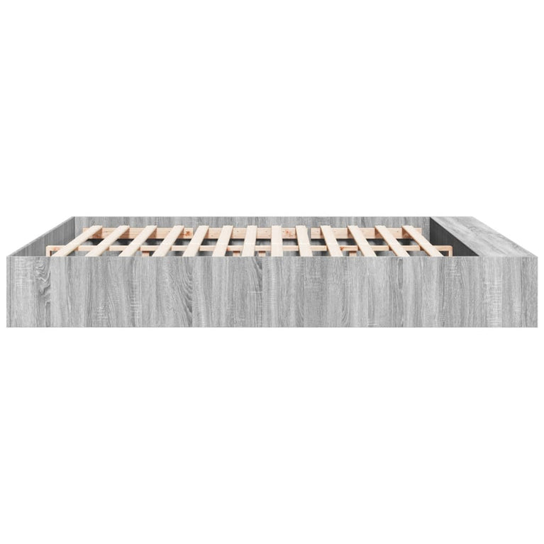Bedframe bewerkt hout grijs sonoma eikenkleurig 180x200 cm