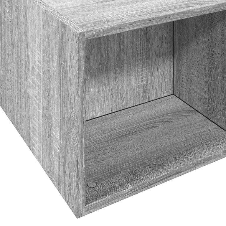 Bedframe bewerkt hout grijs sonoma eikenkleurig 120x190 cm