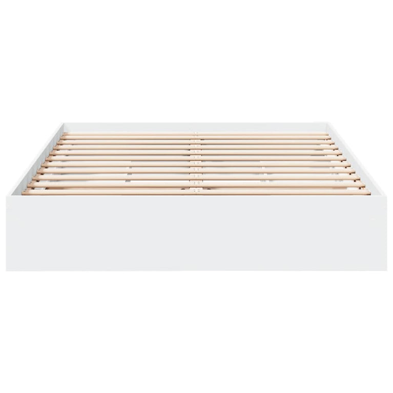 Bedframe met lades bewerkt hout wit 150x200 cm