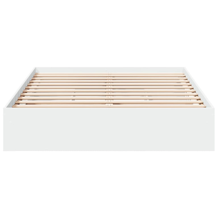 Bedframe met lades bewerkt hout wit 120x200 cm