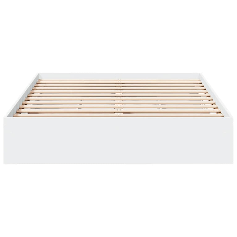 Bedframe met lades bewerkt hout wit 120x190 cm