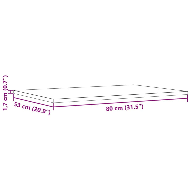 Tafelbladen 3 st rechthoekig 80x53x1,7 cm massief grenenhout