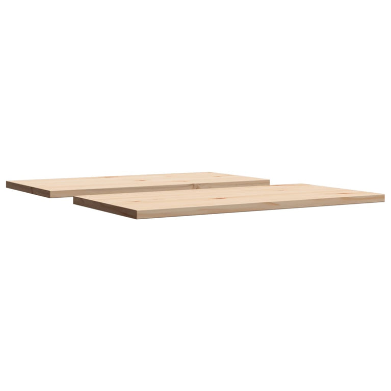 Tafelbladen 2 st rechthoekig 90x45x2,5 cm massief grenenhout