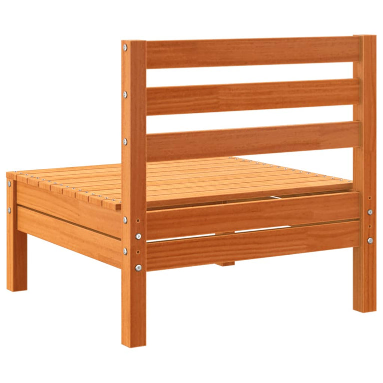 8-delige Loungeset met kussens massief grenenhout wasbruin