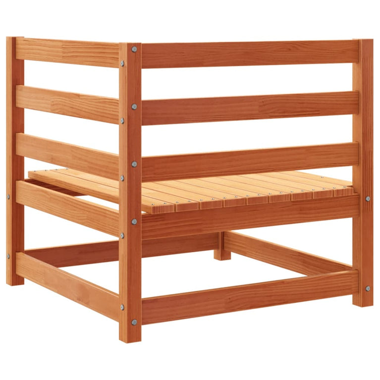 6-delige Loungeset massief grenenhout wasbruin