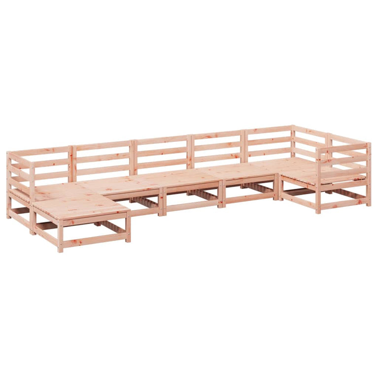 7-delige Loungeset massief douglas vurenhout