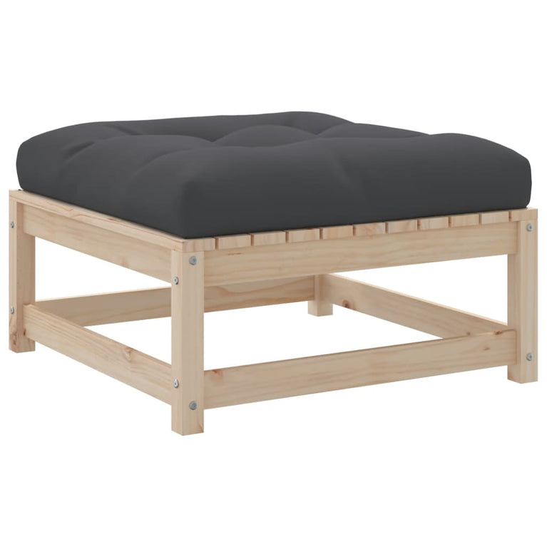 8-delige Loungeset met kussens massief grenenhout