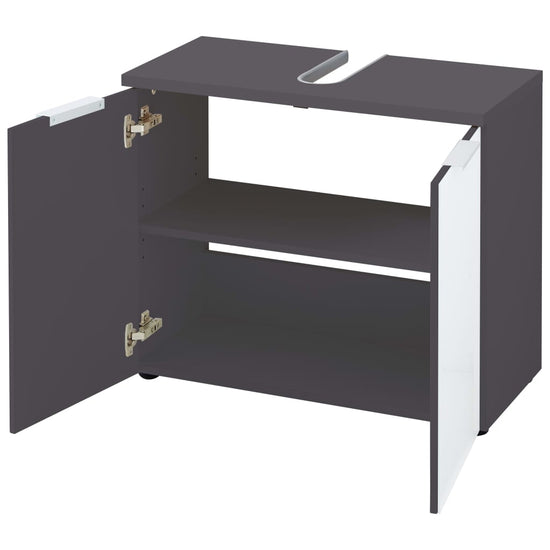 Germania Wastafelkast GW-Pescara grafietkleurig en wit MeubelReus