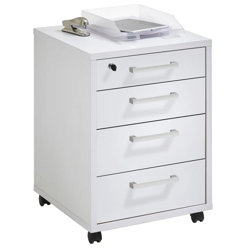 FMD Ladekast verrijdbaar 48x49,5x65,5 cm wit MeubelReus