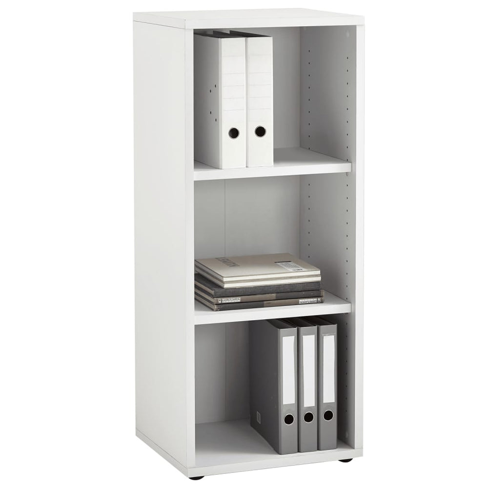 FMD Opbergkast met 3 vakken 47,1x39,9x112,5 cm wit MeubelReus