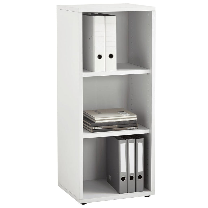 FMD Opbergkast met 3 vakken 47,1x39,9x112,5 cm wit MeubelReus