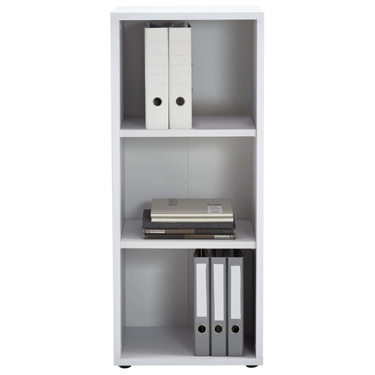 FMD Opbergkast met 3 vakken 47,1x39,9x112,5 cm wit MeubelReus