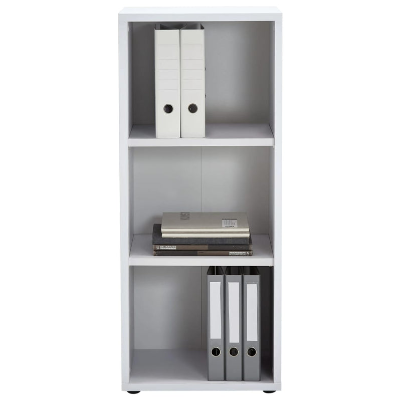 FMD Opbergkast met 3 vakken 47,1x39,9x112,5 cm wit MeubelReus