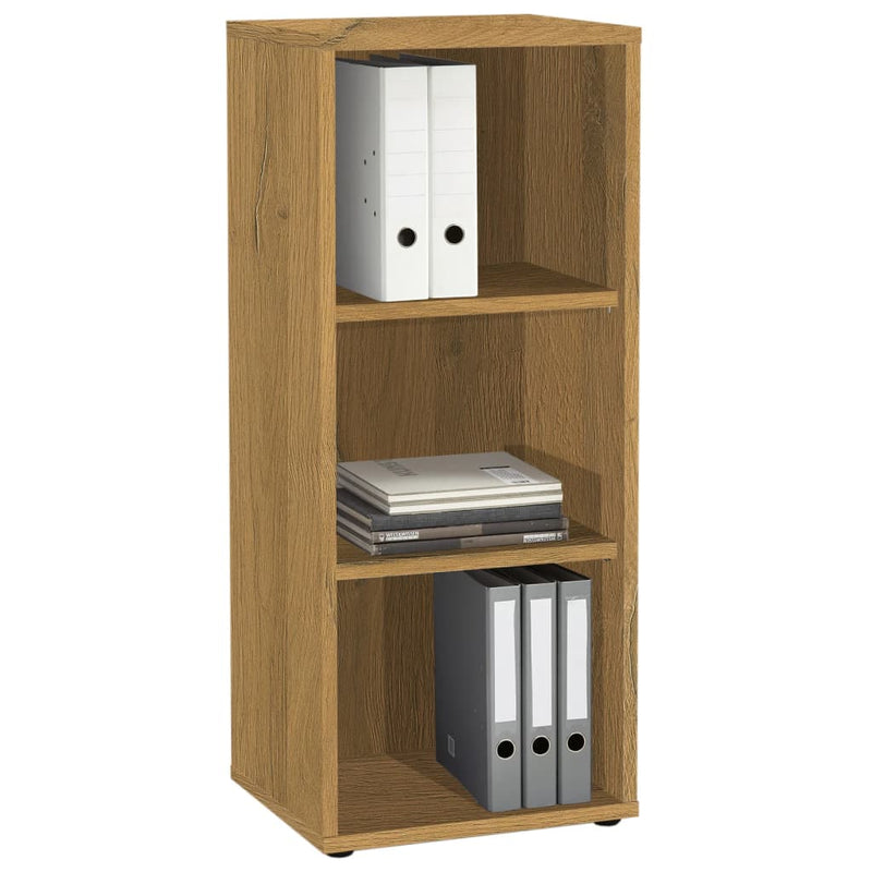 FMD Opbergkast met 3 vakken 47,1x39,9x112,5 cm eikenkleurig MeubelReus