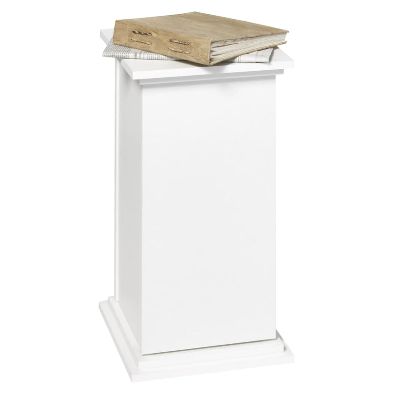 FMD Bijzettafel met deur 57,4 cm wit
