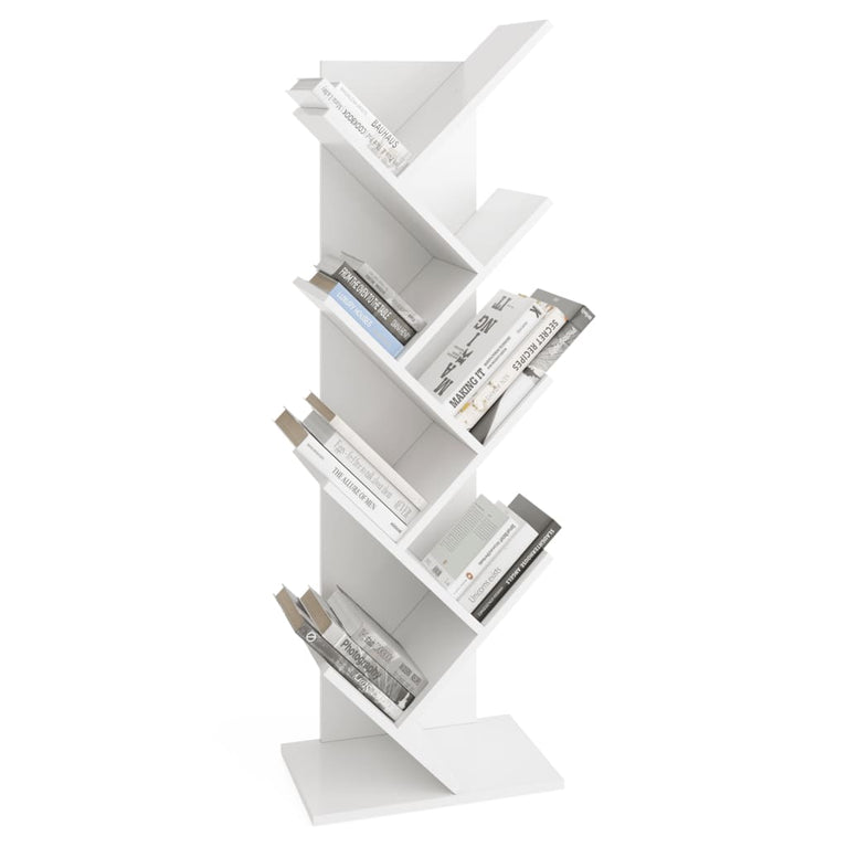 FMD Boekenplank staand geometrisch wit