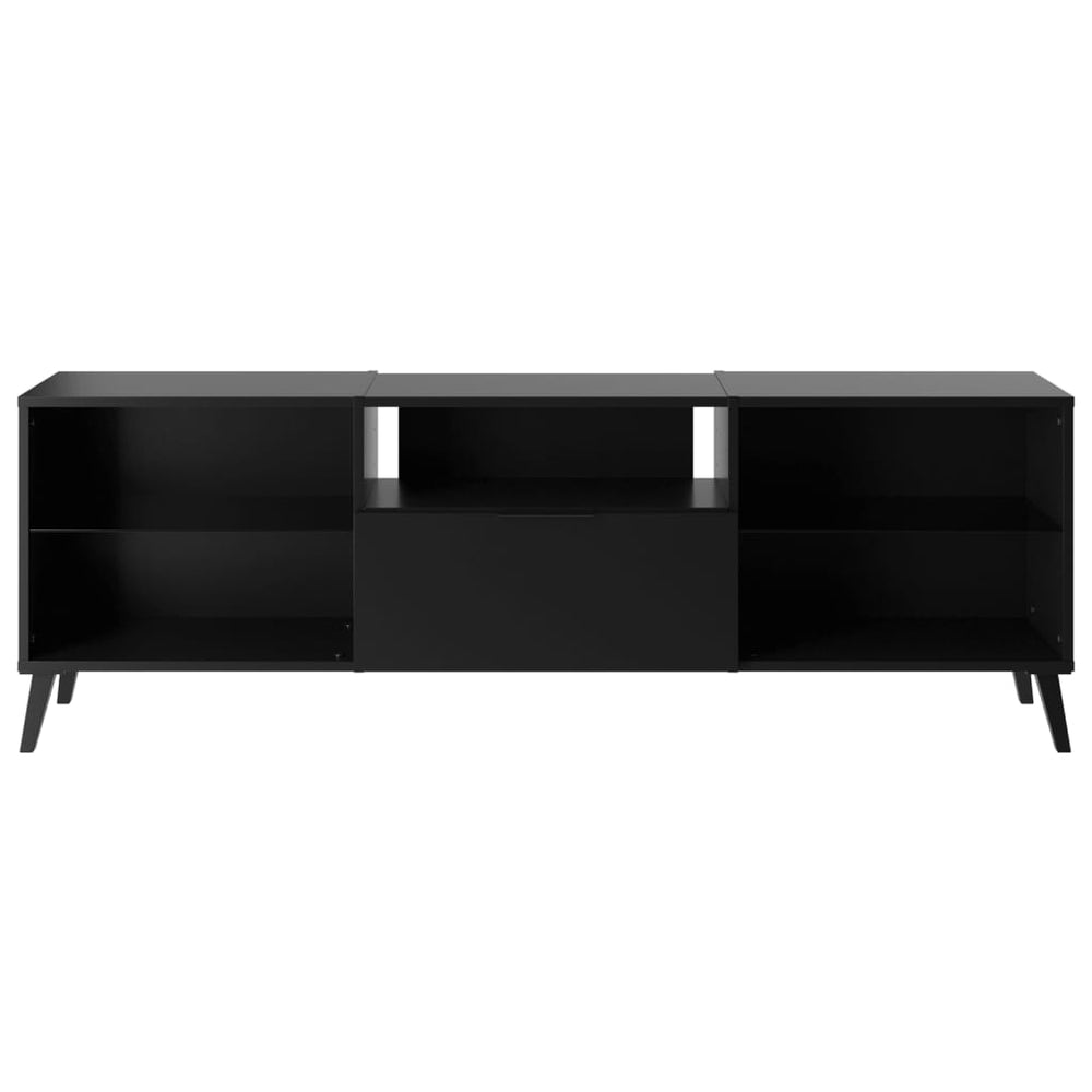 FMD TV-meubel 153,5x31,7x52 cm zwart MeubelReus