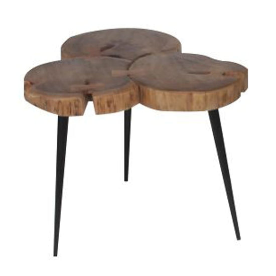Rousseau Bijzettafel Jimi 3 blokken hout MeubelReus