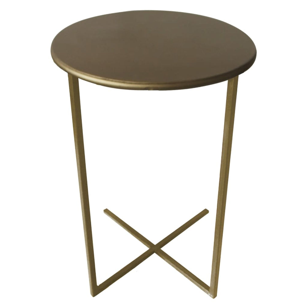Lesli Living Bijzettafel Xavi 35x60 cm goudkleurig MeubelReus