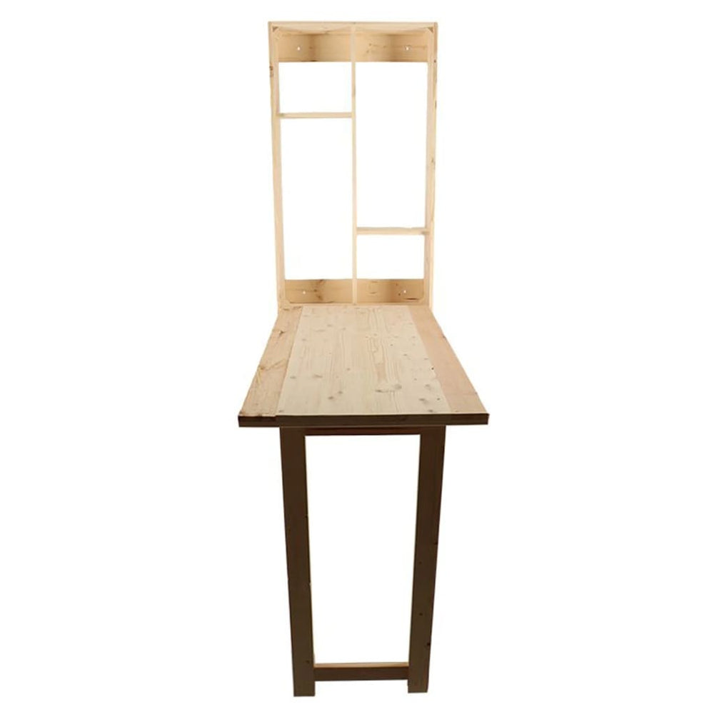 Esschert Design Wandbar met neerklapbaar schap L naturel MeubelReus
