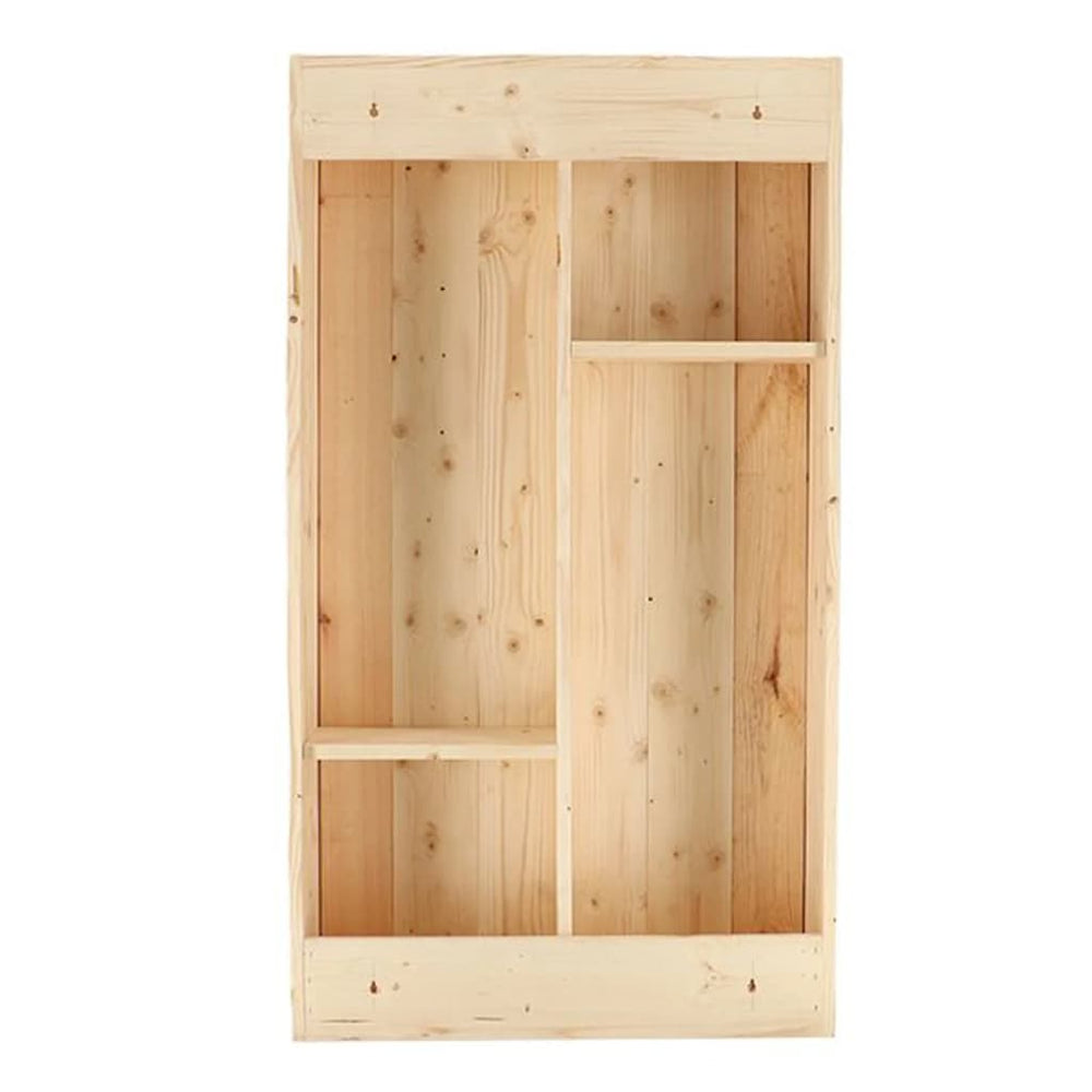 Esschert Design Wandbar met neerklapbaar schap L naturel MeubelReus