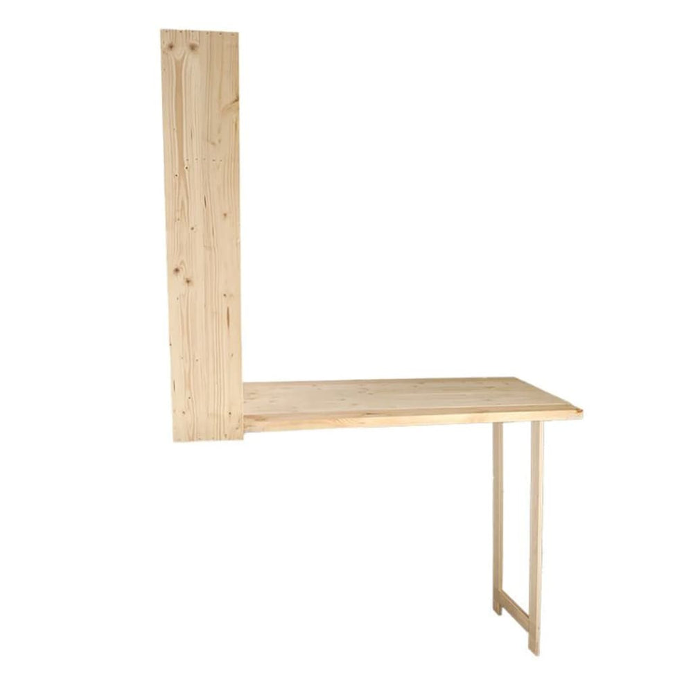 Esschert Design Wandbar met neerklapbaar schap L naturel MeubelReus
