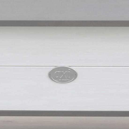 AXI Opbergbank Corky grijs en wit MeubelReus