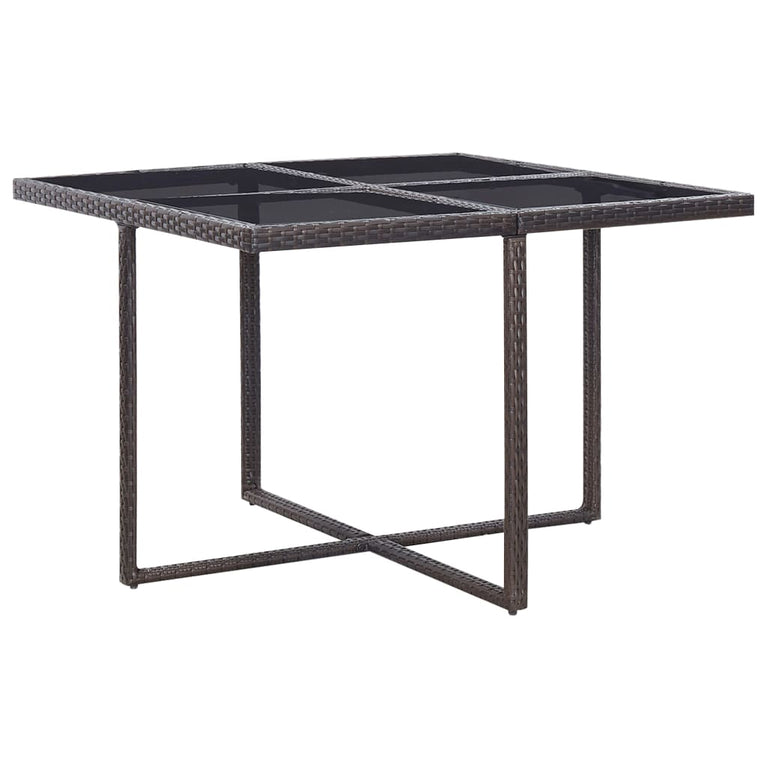 9-delige Tuinset met kussens poly rattan bruin MeubelReus