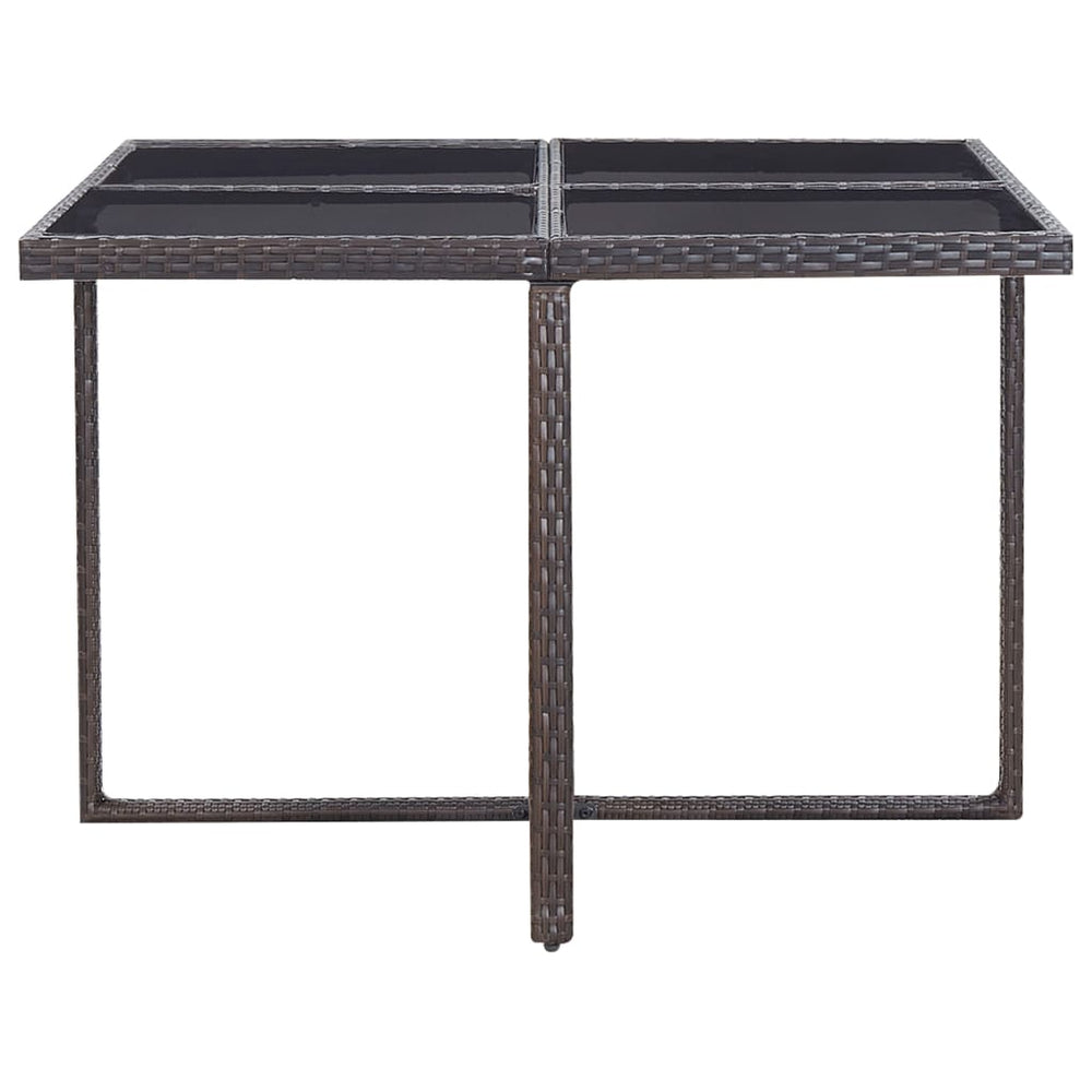 9-delige Tuinset met kussens poly rattan bruin MeubelReus