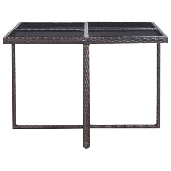 9-delige Tuinset met kussens poly rattan bruin MeubelReus