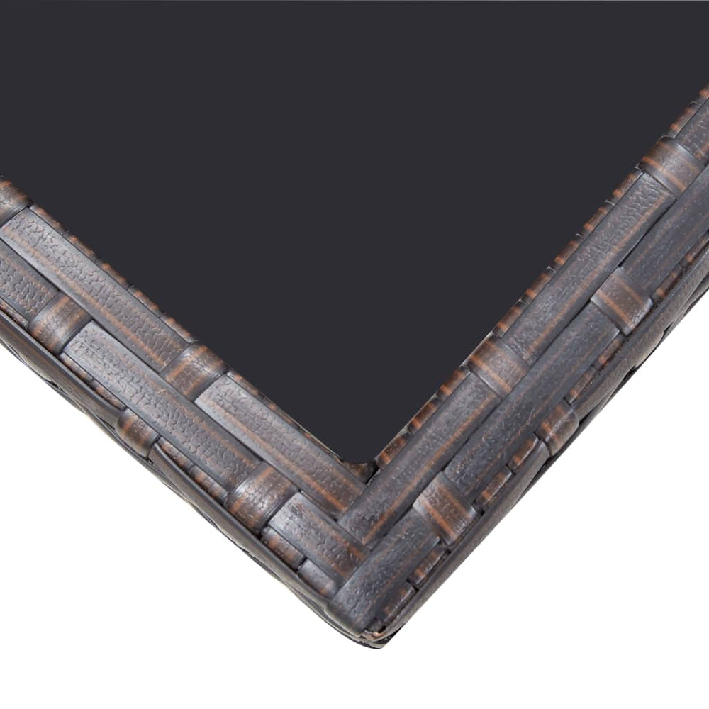 9-delige Tuinset met kussens poly rattan bruin MeubelReus