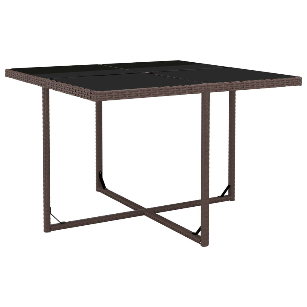 9-delige Tuinset met kussens poly rattan bruin MeubelReus