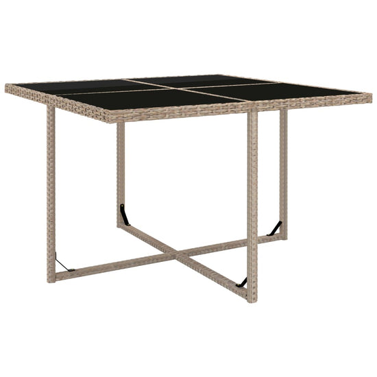 9-delige Tuinset met kussens poly rattan beige MeubelReus