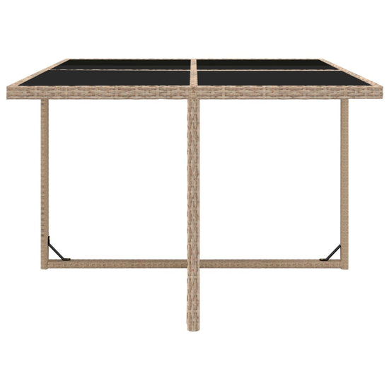 9-delige Tuinset met kussens poly rattan beige MeubelReus