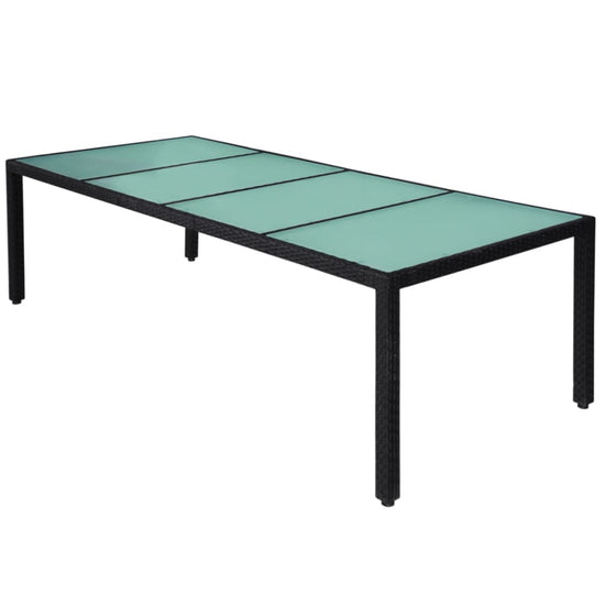 11-delige Tuinset met kussens poly rattan zwart MeubelReus