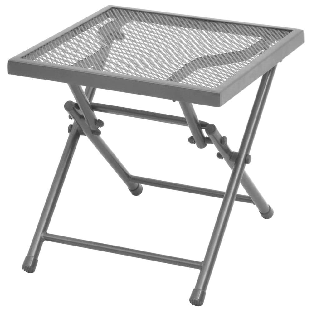 Ligbedden 2 st met tafel staal antraciet MeubelReus