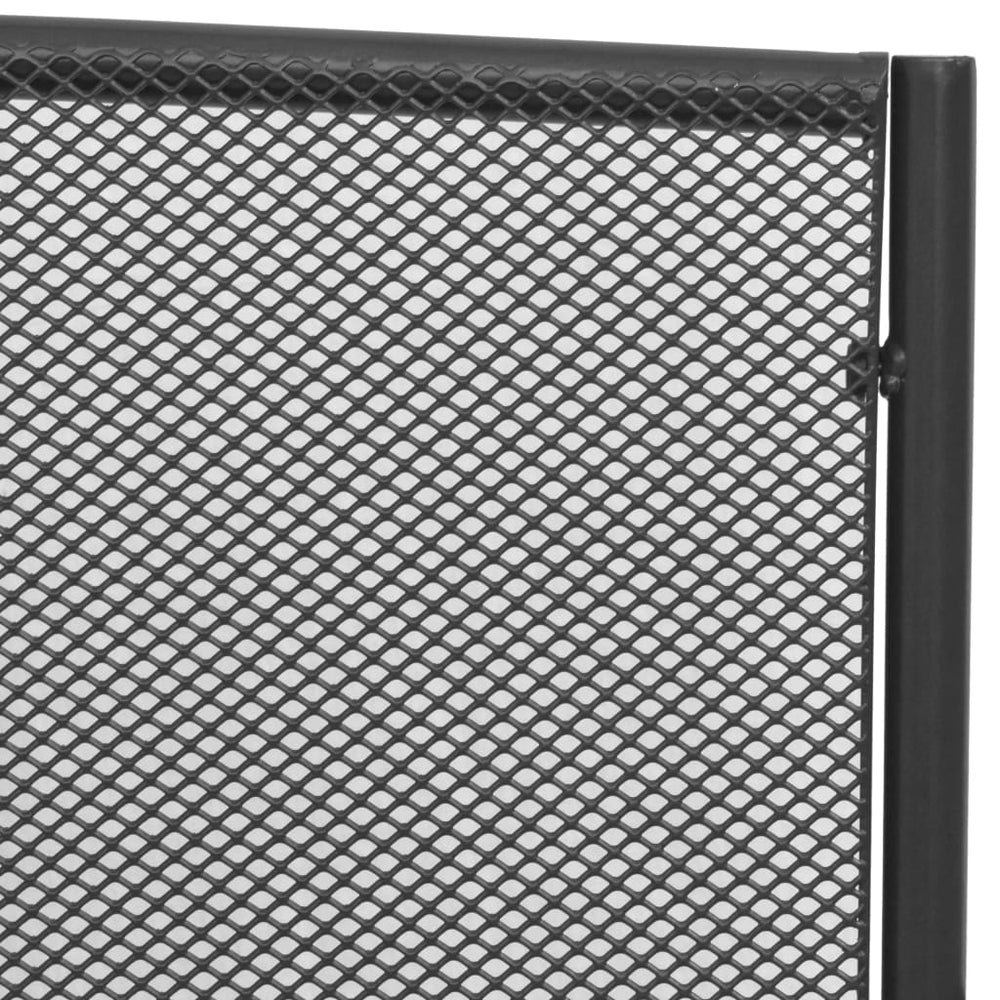 Tuinbank 108 cm staal en mesh antraciet MeubelReus