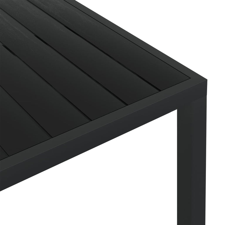 Tuintafel 150x90x74 cm aluminium en HKC zwart MeubelReus