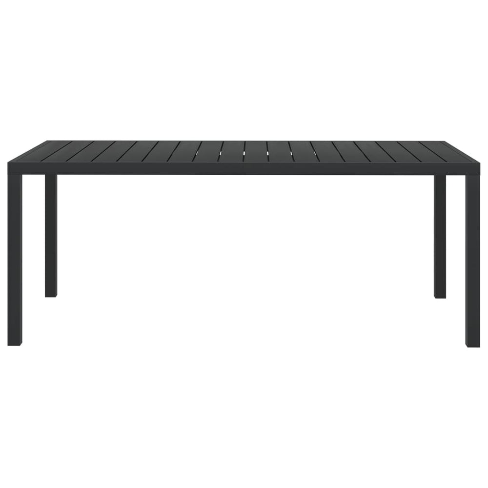 Tuintafel 185x90x74 cm aluminium en HKC zwart MeubelReus
