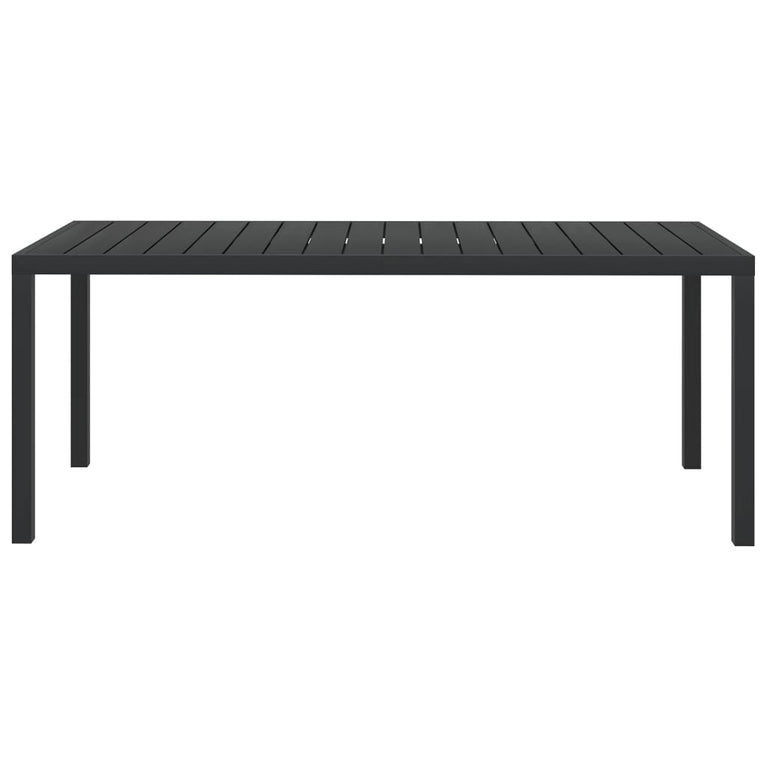 Tuintafel 185x90x74 cm aluminium en HKC zwart MeubelReus