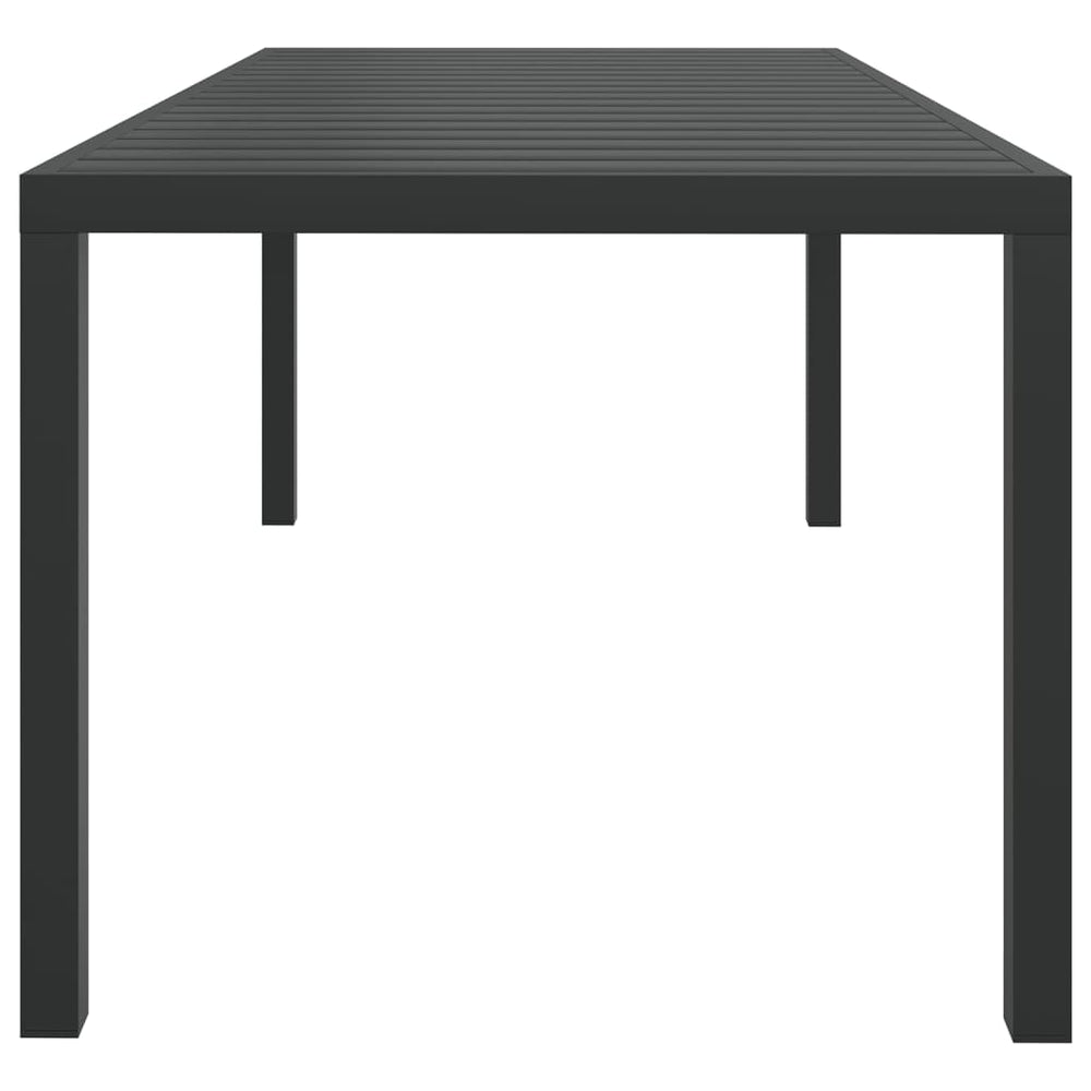 Tuintafel 185x90x74 cm aluminium en HKC zwart MeubelReus