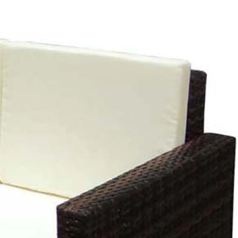 2-delige Loungeset met kussens poly rattan bruin MeubelReus