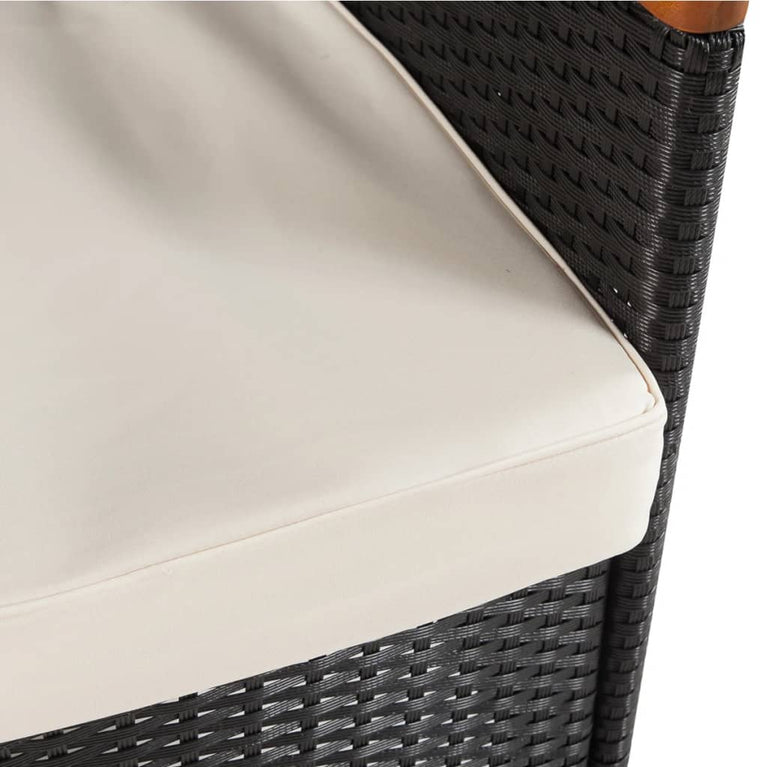 9-delige Tuinset met kussens poly rattan MeubelReus