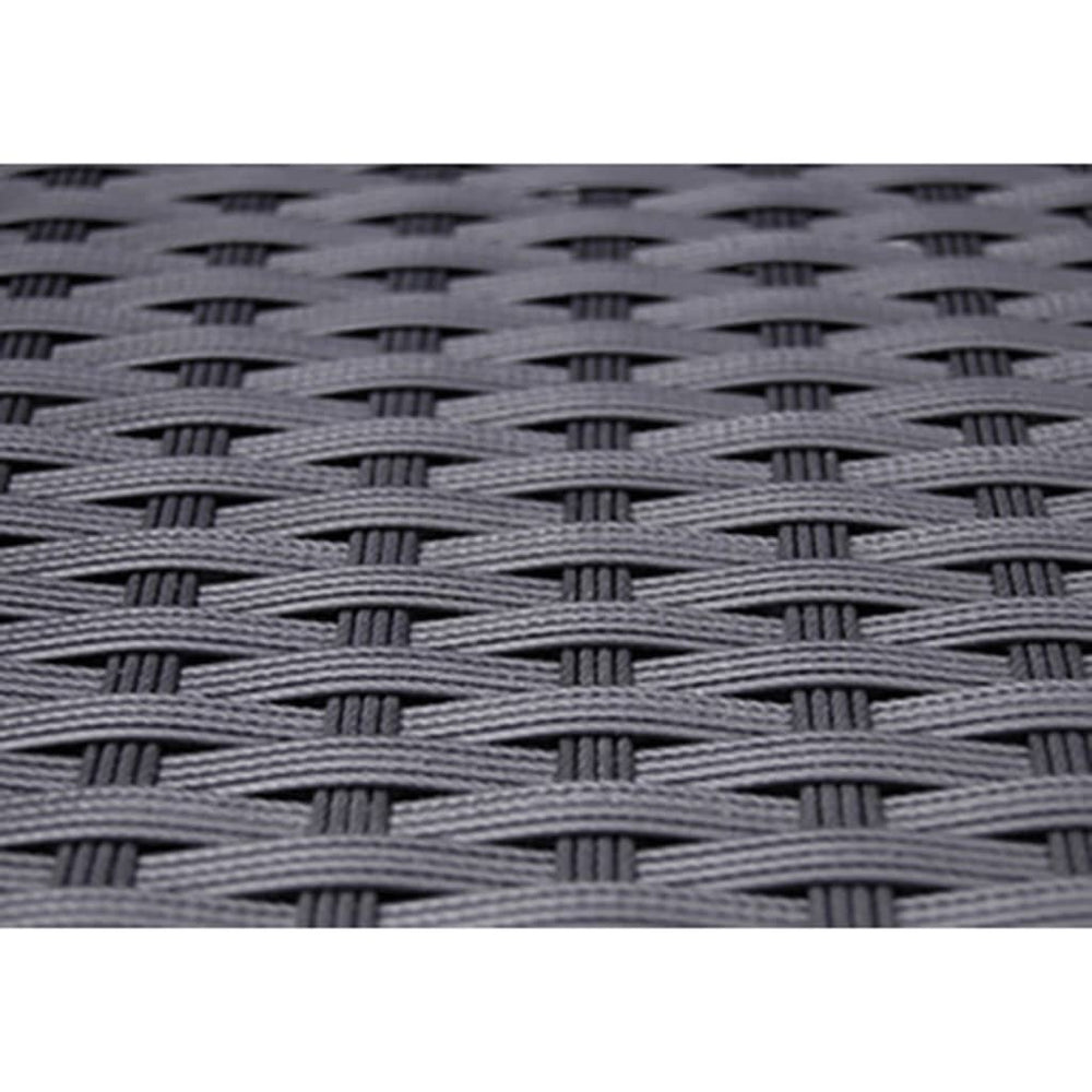 5-delige Tuinset met kussens poly rattan zwart MeubelReus