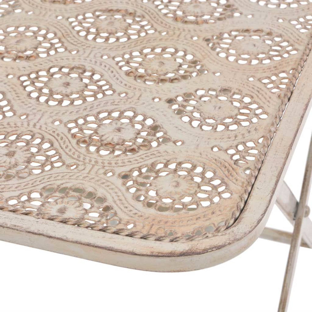 3-delige Bistroset staal wit MeubelReus