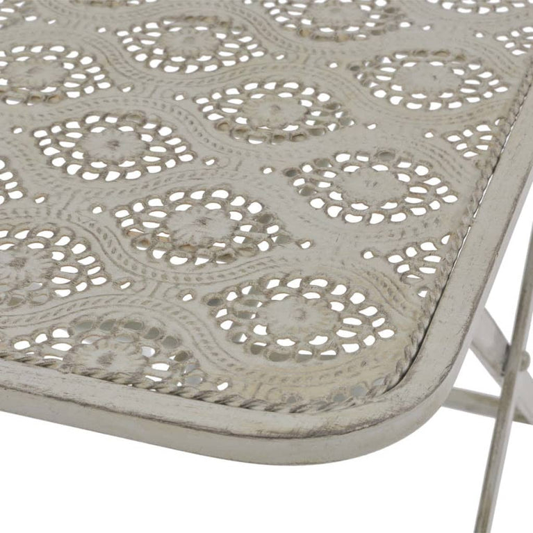 3-delige Bistroset staal grijs MeubelReus