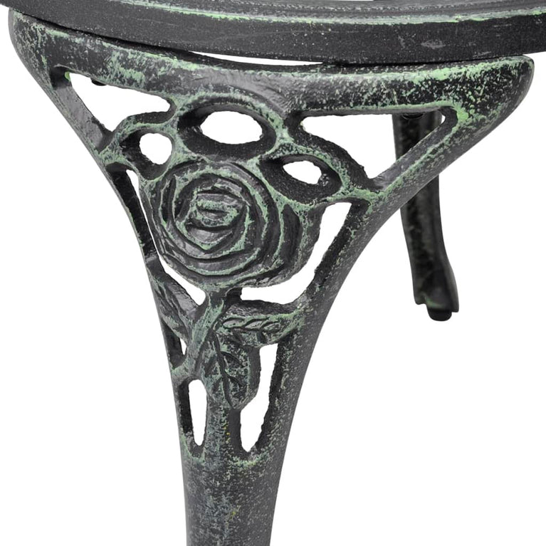 Bistrostoelen 2 st gietaluminium groen MeubelReus